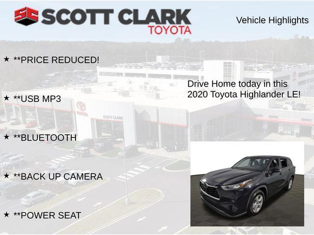 used 2020 Toyota Highlander car, priced at $22,208