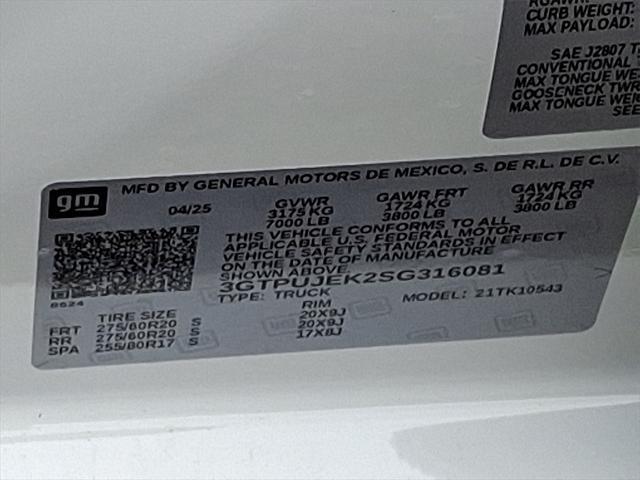 new 2025 GMC Sierra 1500 car, priced at $57,495