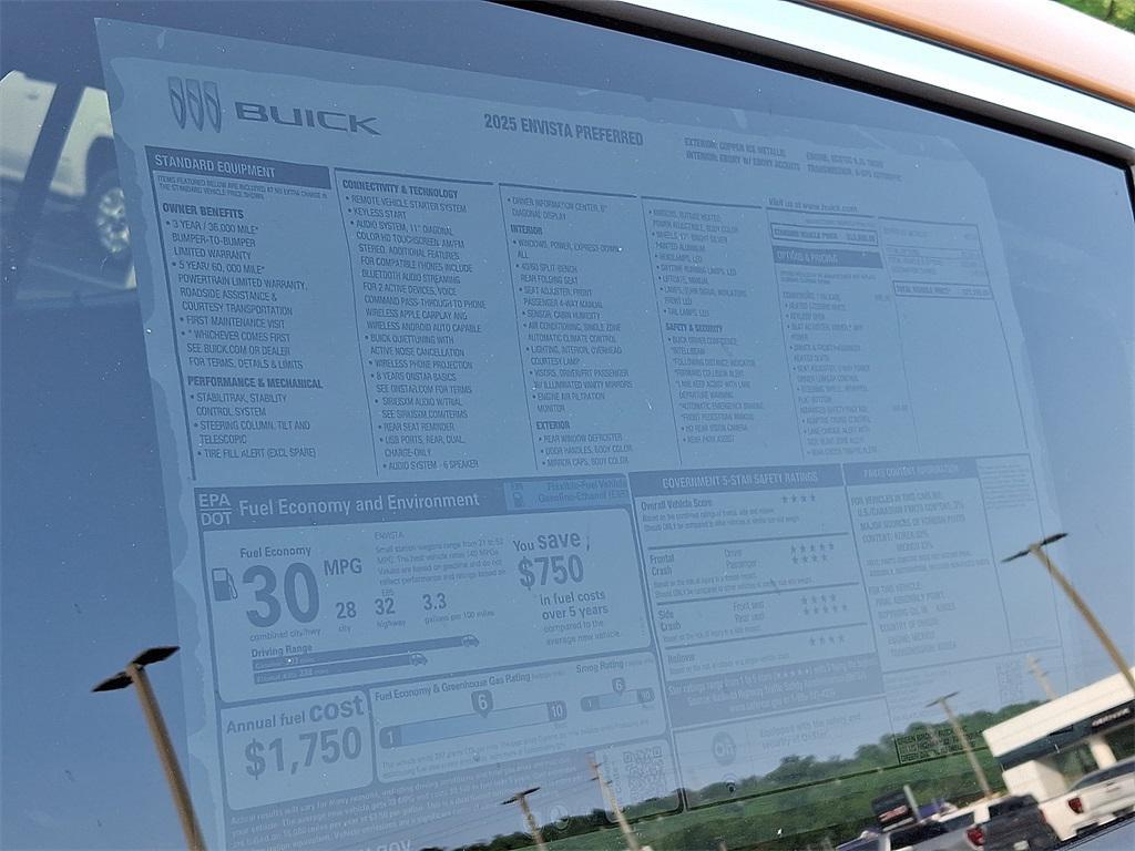 new 2025 Buick Envista car, priced at $27,280