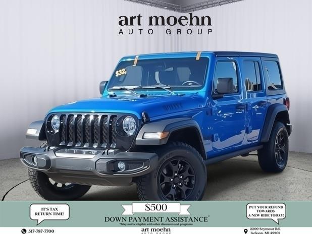 used 2022 Jeep Wrangler Unlimited car, priced at $27,907