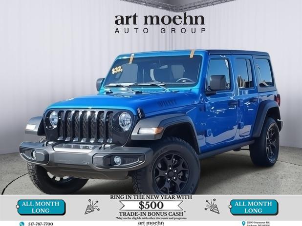 used 2022 Jeep Wrangler Unlimited car, priced at $29,907