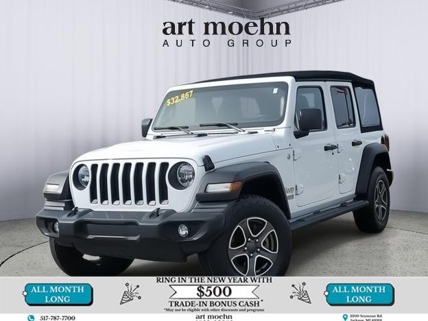 used 2021 Jeep Wrangler Unlimited car, priced at $29,967