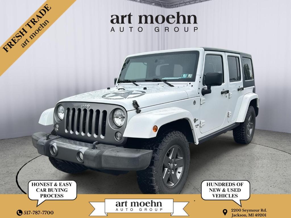 used 2015 Jeep Wrangler Unlimited car, priced at $18,529