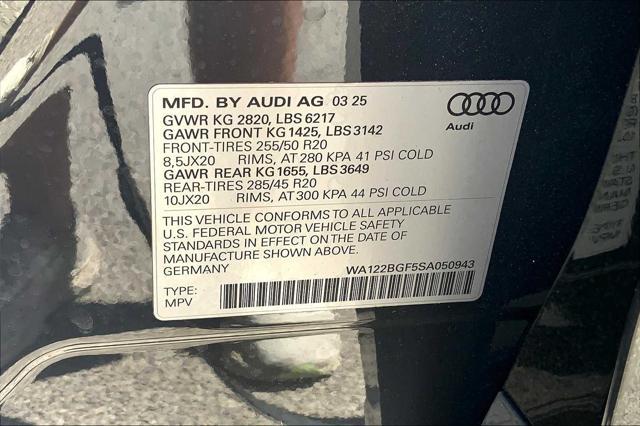 new 2025 Audi Q6 e-tron car, priced at $71,855