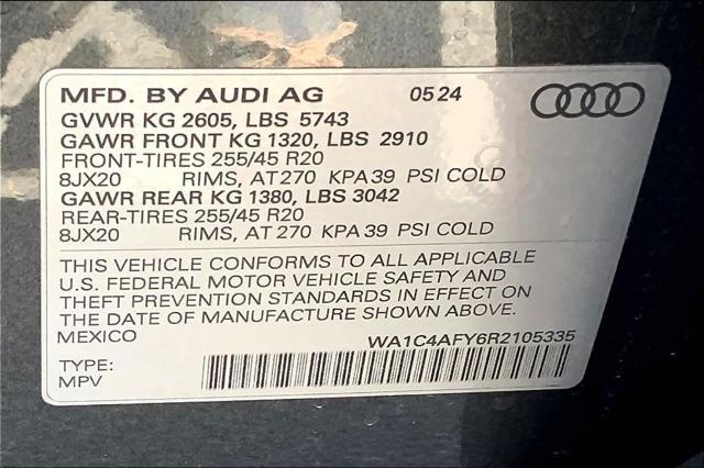 new 2024 Audi SQ5 car, priced at $76,755