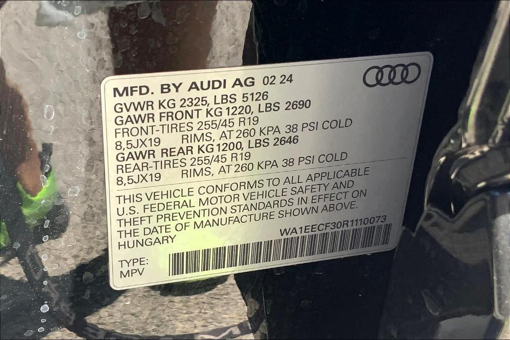 new 2024 Audi Q3 car, priced at $49,670