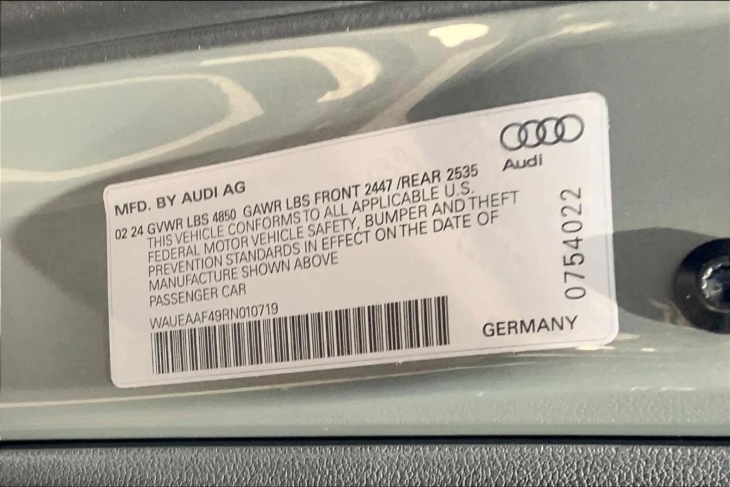 new 2024 Audi A4 car, priced at $52,485