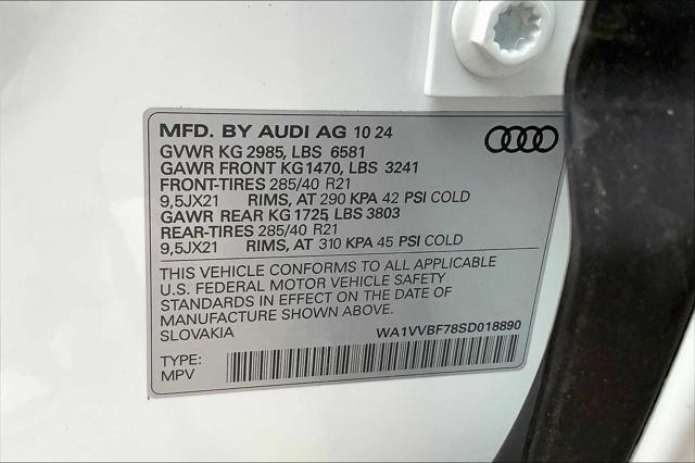 new 2025 Audi Q7 car, priced at $83,895