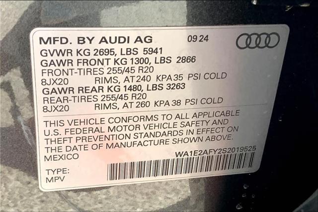 new 2025 Audi Q5 car, priced at $68,550