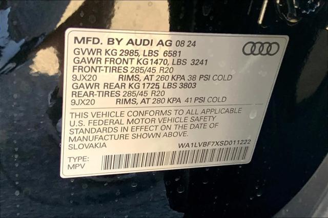 new 2025 Audi Q7 car, priced at $75,890