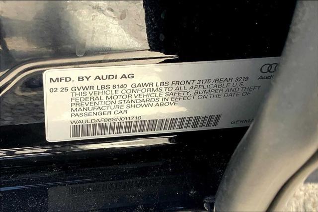 new 2025 Audi A8 car, priced at $106,485