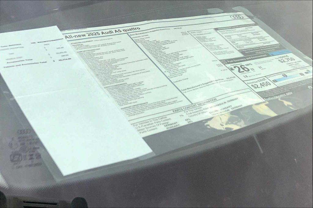 new 2025 Audi A5 car, priced at $56,501