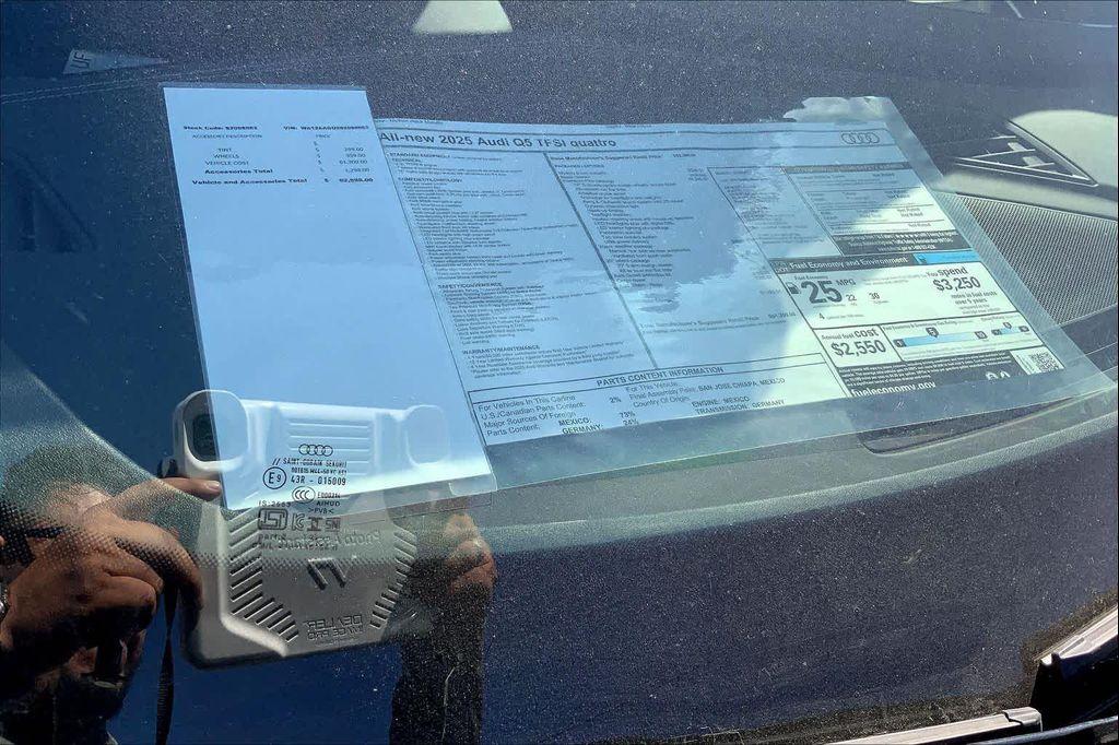 new 2025 Audi Q5 car, priced at $58,300