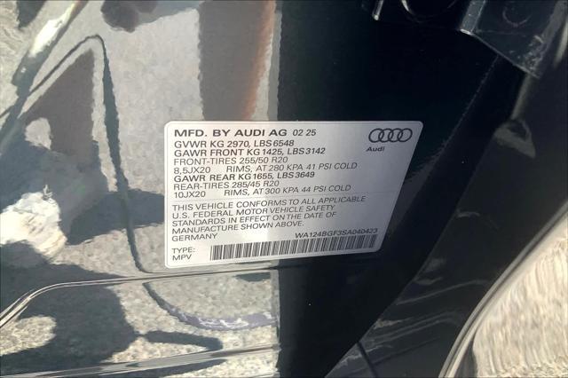 new 2025 Audi Q6 e-tron car, priced at $75,690