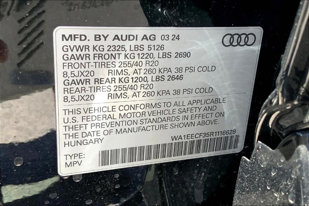 new 2024 Audi Q3 car, priced at $50,305