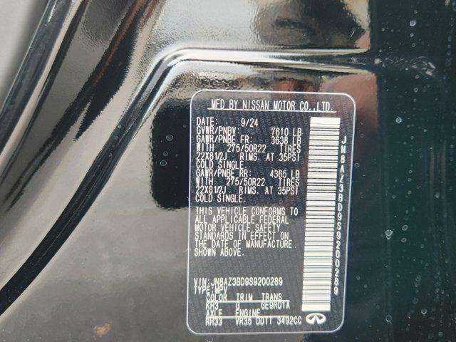 new 2025 INFINITI QX80 car, priced at $88,882