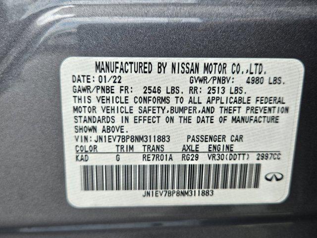 used 2022 INFINITI Q50 car, priced at $29,995