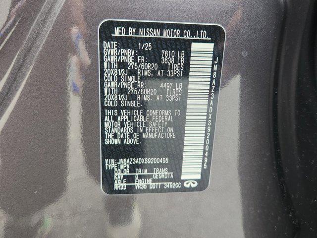new 2025 INFINITI QX80 car, priced at $82,670