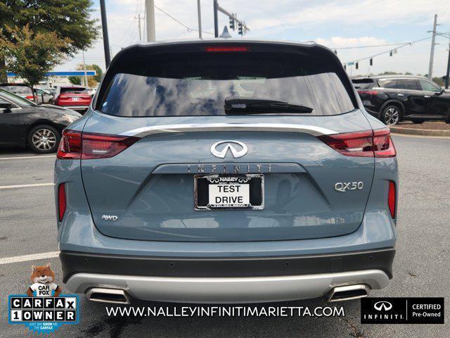 used 2025 INFINITI QX50 car, priced at $37,049