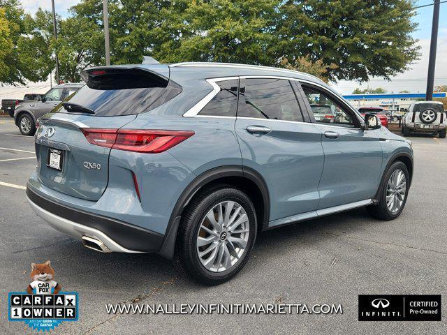 used 2025 INFINITI QX50 car, priced at $37,049