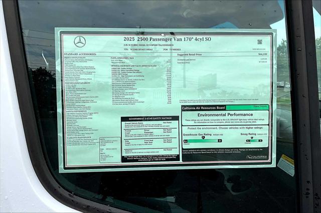 new 2025 Mercedes-Benz Sprinter 2500 car, priced at $77,086