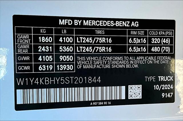 new 2025 Mercedes-Benz Sprinter 2500 car, priced at $58,812