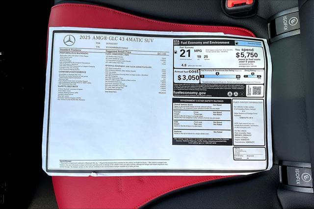 new 2025 Mercedes-Benz AMG GLC 43 car, priced at $80,435