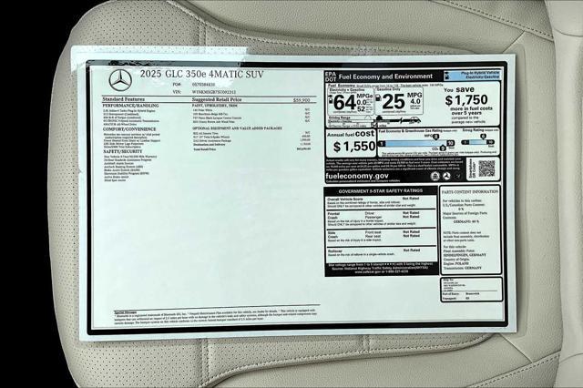 new 2025 Mercedes-Benz GLC 350e car, priced at $63,650