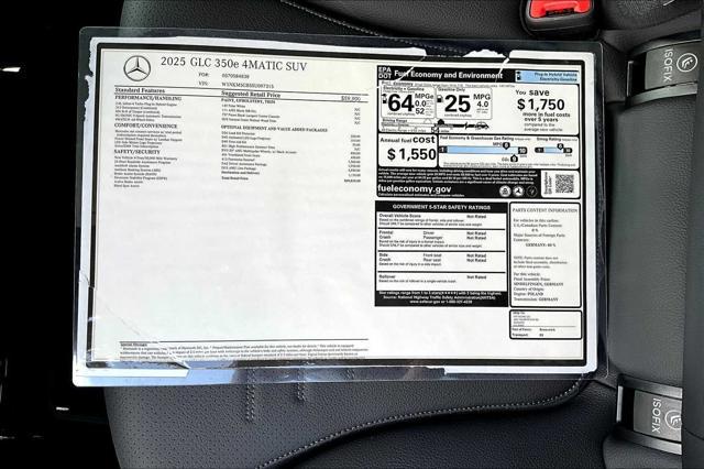 new 2025 Mercedes-Benz GLC 350e car, priced at $69,815
