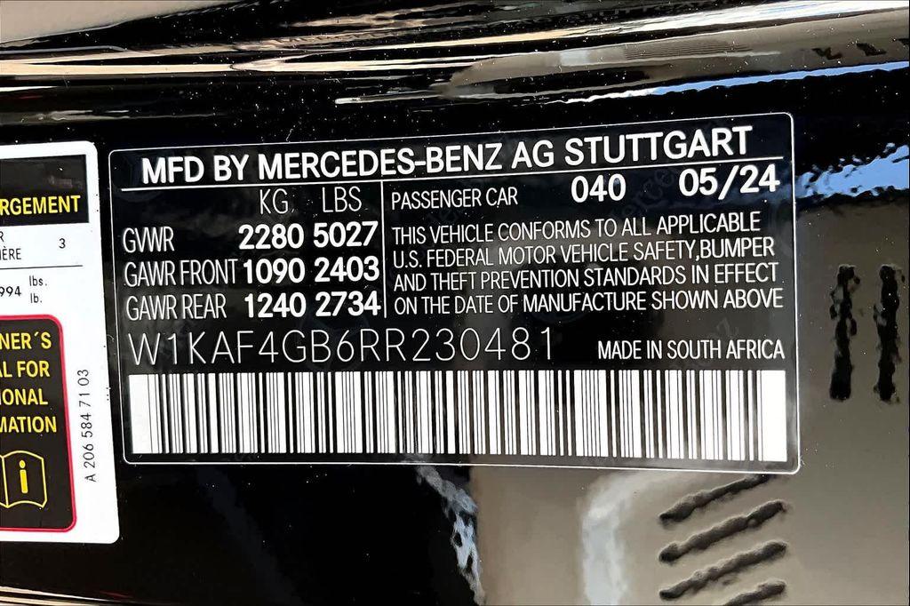 used 2024 Mercedes-Benz C-Class car, priced at $48,777