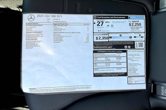 new 2025 Mercedes-Benz GLC 300 car, priced at $55,835