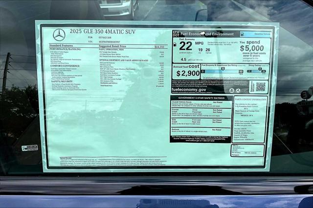 new 2025 Mercedes-Benz GLE 350 car, priced at $74,465