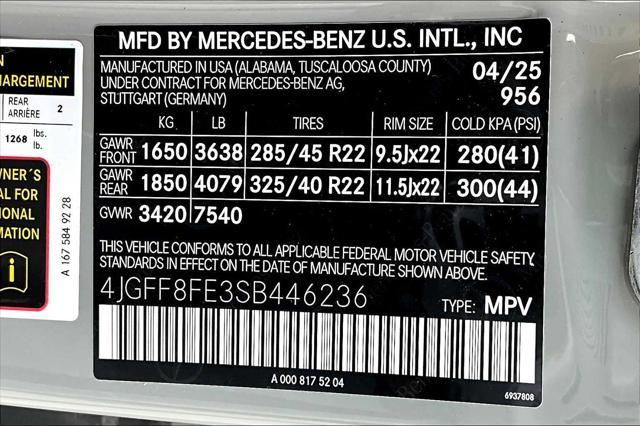 new 2025 Mercedes-Benz GLS 580 car, priced at $120,915