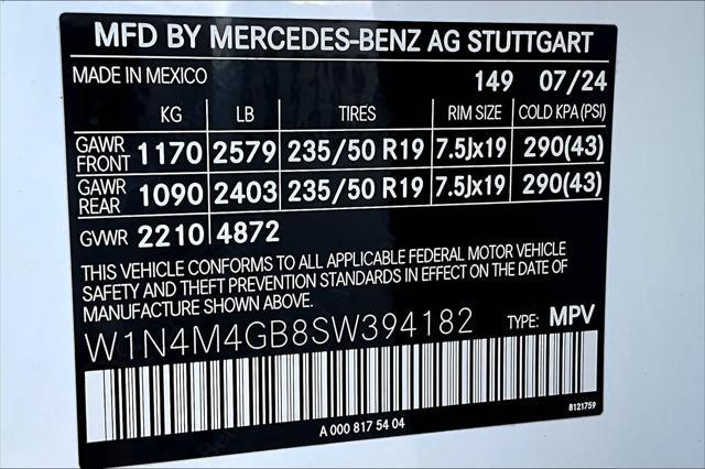 new 2025 Mercedes-Benz GLB 250 car, priced at $51,975