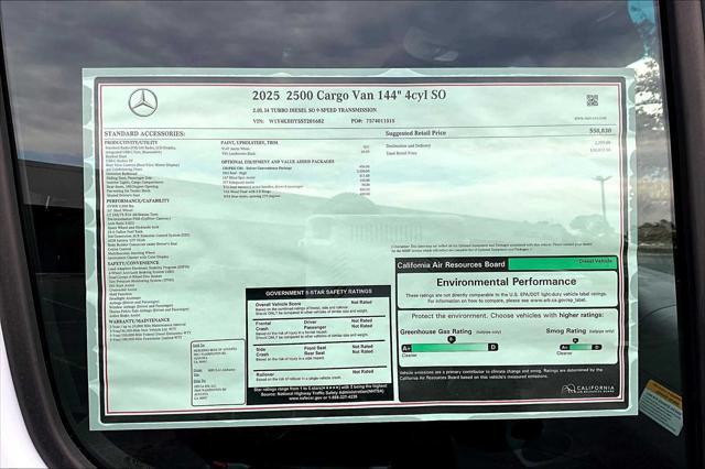 new 2025 Mercedes-Benz Sprinter 2500 car, priced at $58,812