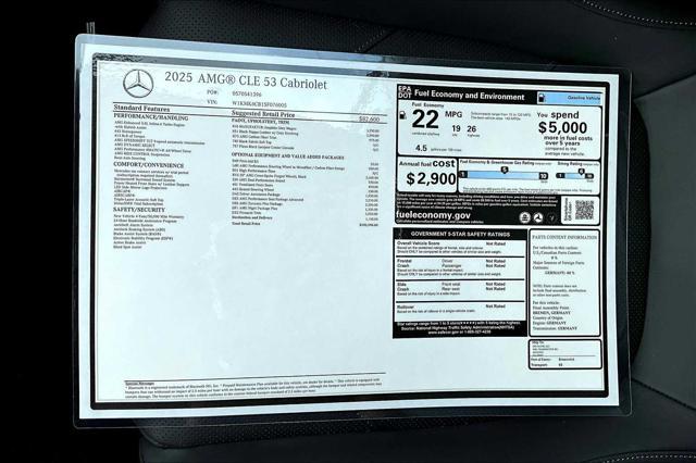 new 2025 Mercedes-Benz AMG CLE 53 car, priced at $105,900