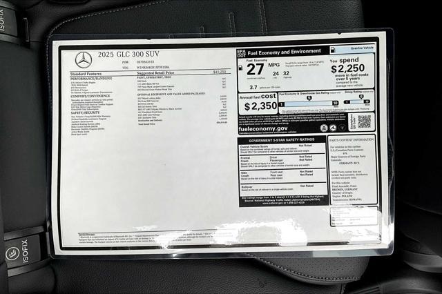 new 2025 Mercedes-Benz GLC 300 car, priced at $56,915