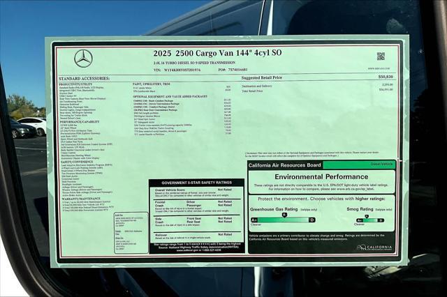 new 2025 Mercedes-Benz Sprinter 2500 car, priced at $56,991