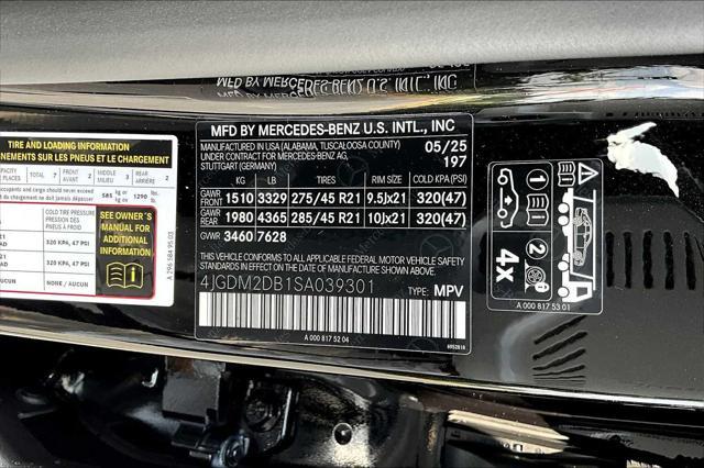 new 2025 Mercedes-Benz EQS 450 car, priced at $110,935