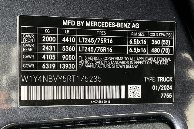 new 2024 Mercedes-Benz Sprinter 2500 car, priced at $72,871