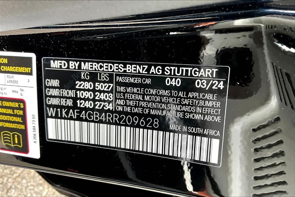 new 2024 Mercedes-Benz C-Class car, priced at $58,605