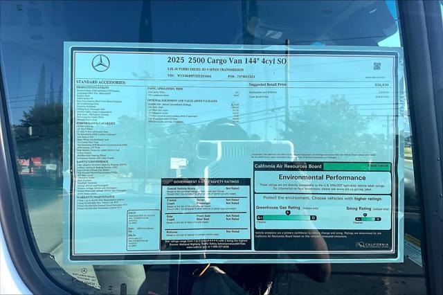 new 2025 Mercedes-Benz Sprinter 2500 car, priced at $58,812