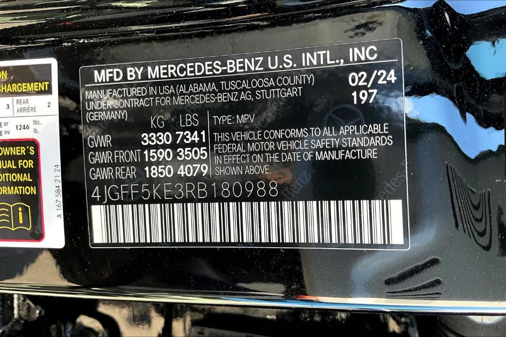 new 2024 Mercedes-Benz GLS 450 car, priced at $93,875