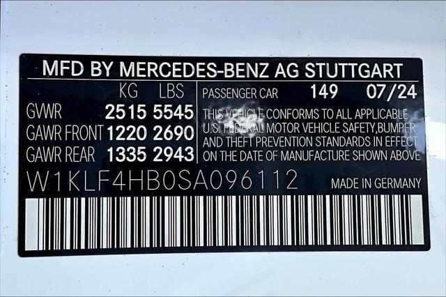 new 2025 Mercedes-Benz E-Class car, priced at $70,210