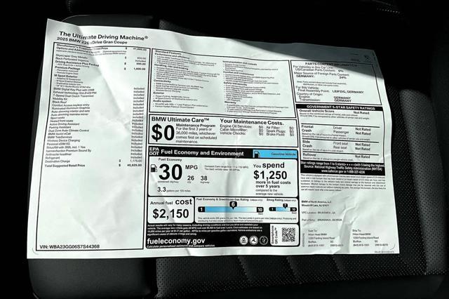 new 2025 BMW 228 Gran Coupe car, priced at $45,525