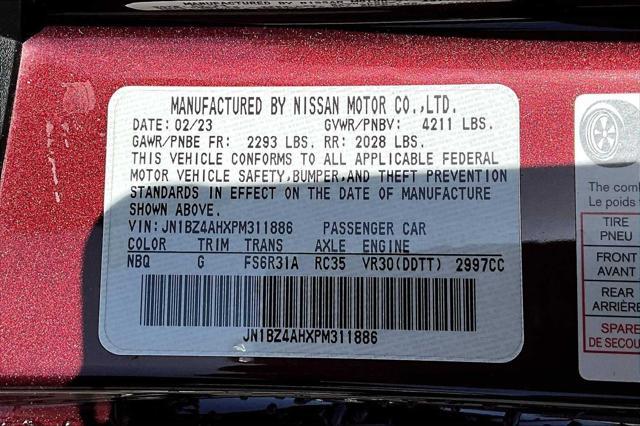 used 2023 Nissan Z car, priced at $37,700