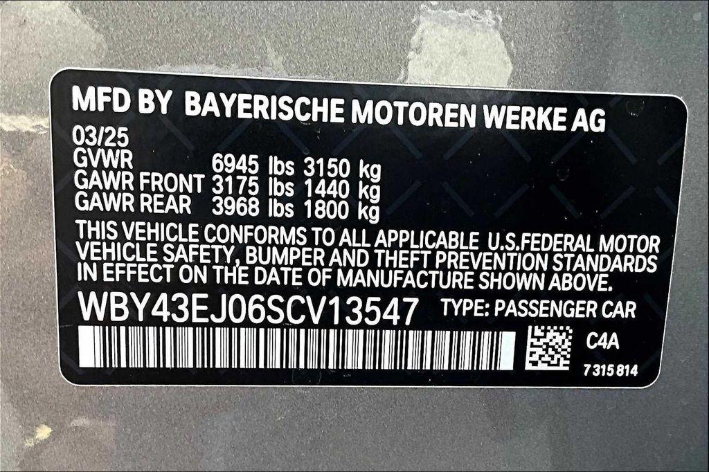 new 2025 BMW i7 car, priced at $116,125