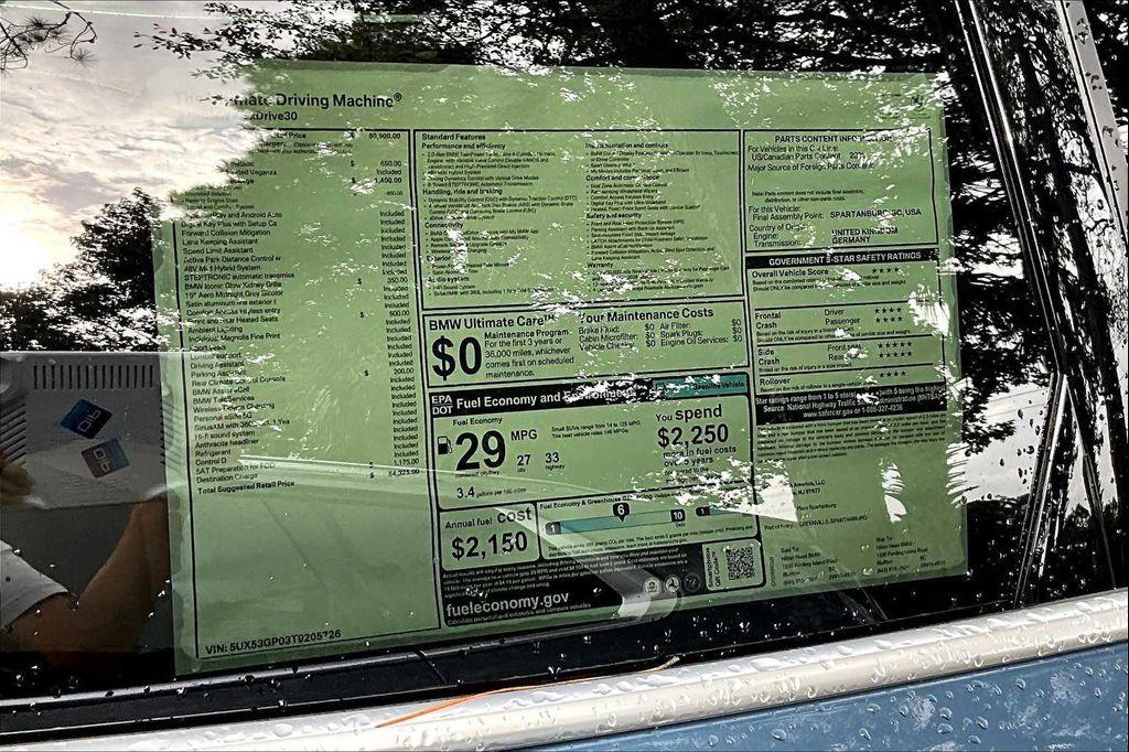 new 2026 BMW X3 car, priced at $54,325