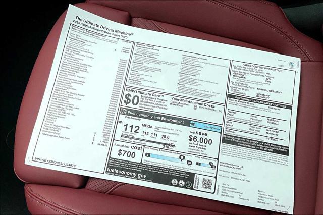 new 2025 BMW i4 Gran Coupe car, priced at $61,250