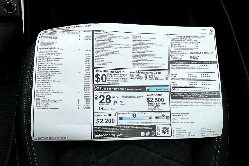 new 2026 BMW X1 car, priced at $47,780